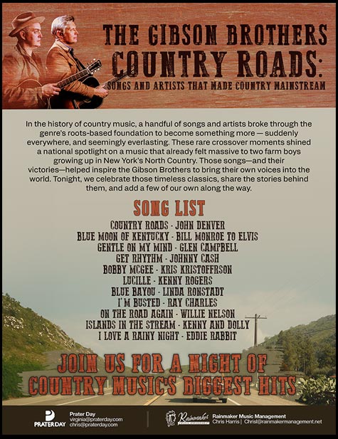 Gibson Brothers Country Roads